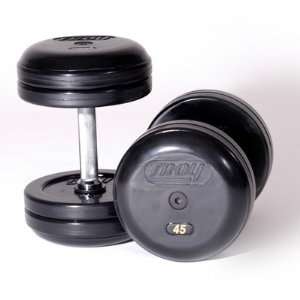  27.5 lbs Pro Style Rubber Dumbbells