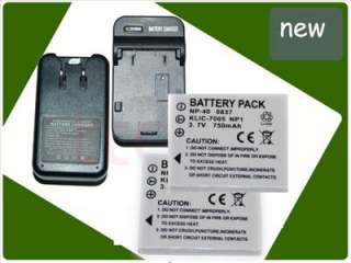 2x Battery&Charger FUJI NP40 FinePix Z1 Z2 Z3 Z5fd Zoom  