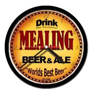  MEALING beer and ale cerveza wall clock 