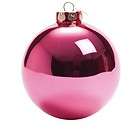 Set 12 4 Iridescent Glass Ball Christmas Ornament Bubble Gum Pink 