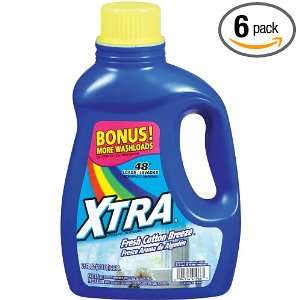 Xtra Liquid Laundry 2X Concentrate Detergent, Cotton Breeze, 75 Ounce 