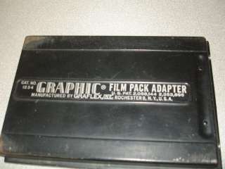Graflex Graphic Film Pack Adapter Cat#1234  