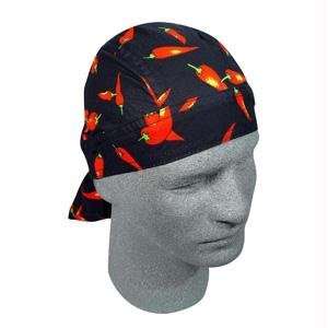 Headwrap, 100% Cotton, Chili Peppers