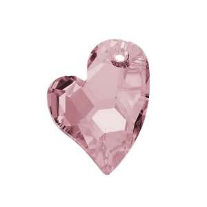 Swarovski Crystal #6261 Devoted 2 U Heart Pendant 27mm Antique Pink 