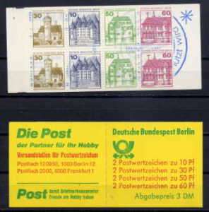 GERMANY 1979 BERLIN CASTLES BOOKLET   $15.50 VALUE  