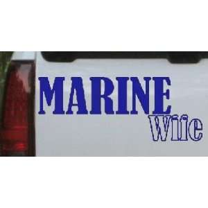  Blue 56in X 21.5in    Marine Wife Military Car Window Wall 