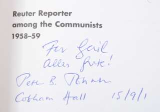 PETER JOHNSON Reuter Reporter Among Communists SIGNED  
