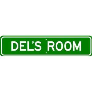  DEL ROOM SIGN   Personalized Gift Boy or Girl, Aluminum 
