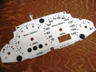   WHITE Gauge Face gage Cluster 140 MPH Indiglo Simco Instrument  