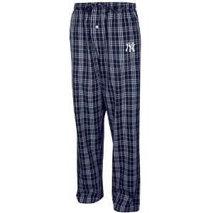  New York Yankees Navy Blue Plaid Event Pajama Pants 