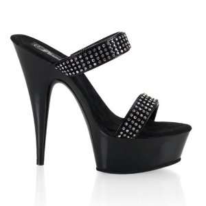  Pleaser Delight 602 7 5.75 Inch Stiletto Heel Two Band 