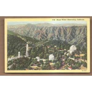   Postcard Vintage Mount Wilson Observatory California 
