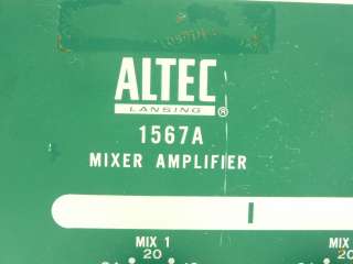 VINTAGE ALTEC LANSING 1567 A TUBE MICROPHONE PREAMP MIXER AMPLIFIER 