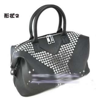 New Celebrity Lady GaGa Y Studs Rock Tote Easy Bags shoulder Handbag 