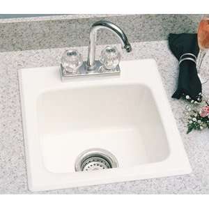  Mustee 20 15x15 Durastone Bar Sink   White