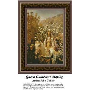  Queen Guinevres Maying, Cross Stitch Pattern PDF  