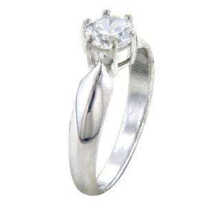  Round Cut Cz Barrel Setting Promise Ring Pugster Jewelry