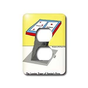   Tower of Dominos Pizza   Light Switch Covers   2 plug outlet cover