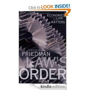   Law and Why It Matters David D. Friedman  Kindle Store