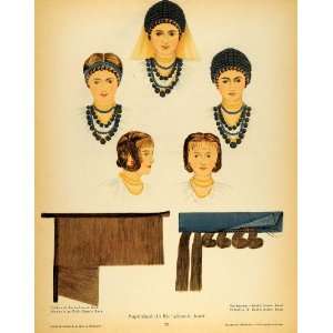 1937 Hairstyles Romanian Women Costume Birchis Print   Original Color 
