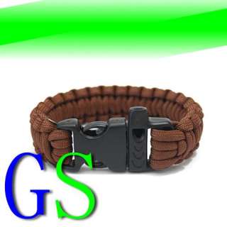   survival bracelet enables you to carry several feet of parachute