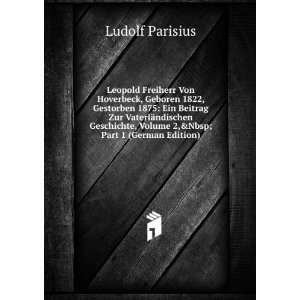   , Volume 2,Â part 2 (German Edition) Ludolf Parisius Books