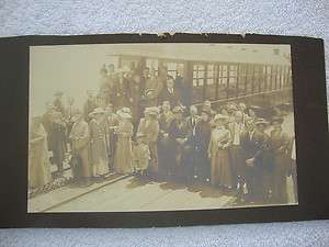 1913 Pikes Peak Cabinet Card Photo with Train L@@K  