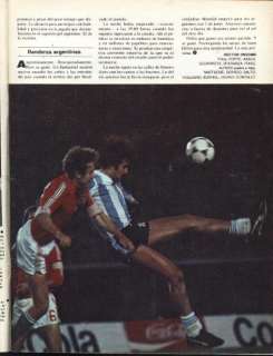 SOCCER WORLD CUP 1978 Argentina Vs Hungary Magazine  