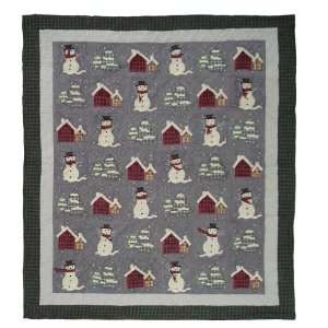    Patch Magic Snowman Queen Quilt, 85 Inch by 95 Inch