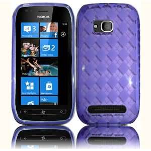 VMG T Mobile Nokia Lumia 710 TPU Gel Skin Case Cover   PURPLE Diamond 