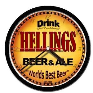  HELLINGS beer and ale cerveza wall clock 