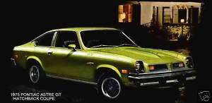 1975 PONTIAC ASTRE GT~ HATCHBACK COUPE (GREEN) ~ MAGNET  