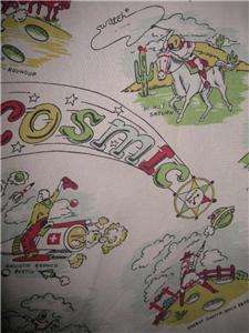   Cowboy Vintage Cotton Cartoon Shirt Sz. Bigger XXL 46 1980s  