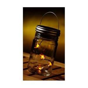  Lighted Fireflies in a Jar