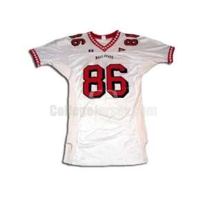   No. 86 Game Used Ball State Russell Football Jersey