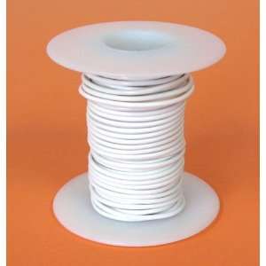  18 Ga. White Hook Up Wire, Solid 25 Electronics