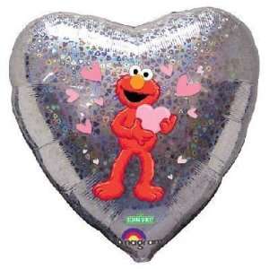    Love Balloons   18 Elmo Love Hearts Holographic Toys & Games