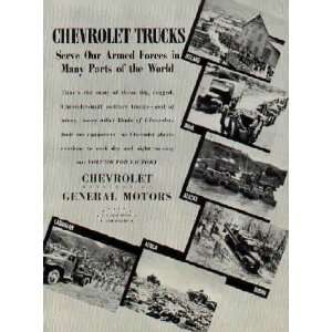 CHEVROLET TRUCKS   Serve Our Armed Forces in Many Parts of the World 