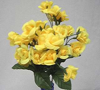 mini open rose bushes color yellow you get 12 pieces of