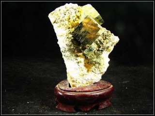 2LB AAA Intact PYRITE Crystal in Matrix + Base  