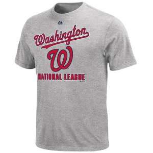   Nationals Performance Fan T Shirt   Ash (Medium)