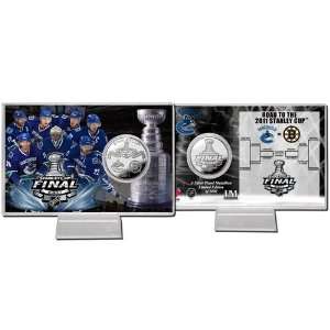  NHL Vancouver Canucks 2011 Stanley Cup Final Silver Coin 