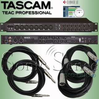 Tascam US1800 USB 2.0 Audio MIDI Interface 16/4 US 1800 Cables 