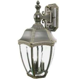   954 20 Roseville 3 Light Outdoor Wall Lighting in Antique Bronze Home