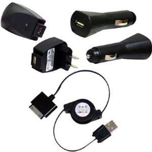   USB Data and Charging Kit   Retractable USB Cable + USB Home / Wall