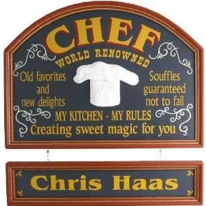  Chef   World Renowned with 3D White Chefs Hat 