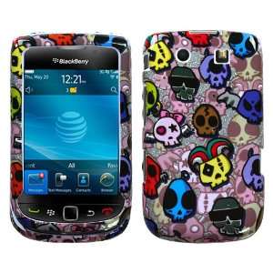  BLACKBERRY TORCH 9800 SLIDER SILVER AND COLORFUL MULTIPLE 