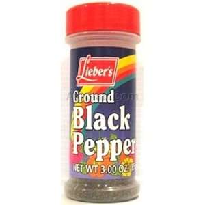 Liebers Ground Black Pepper 3 oz Grocery & Gourmet Food