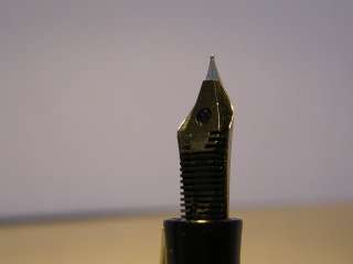The Regatta fountain pen features a stainless steel, iridium tip,