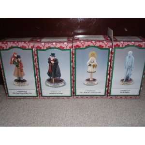  A Christmas Carol Novelino Set Of 4 Figurines 1993 